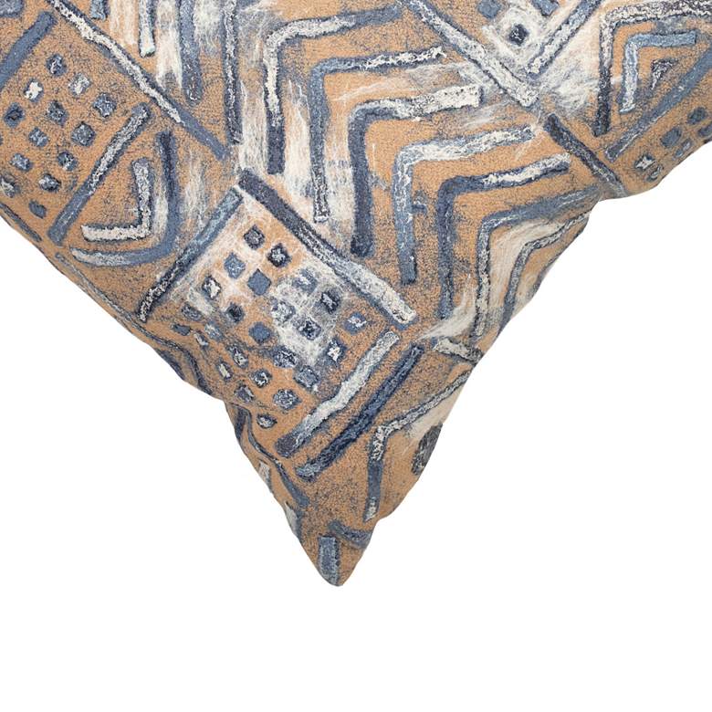 Image 2 Visions III Bambara Indigo 20" Square Indoor-Outdoor Pillow more views