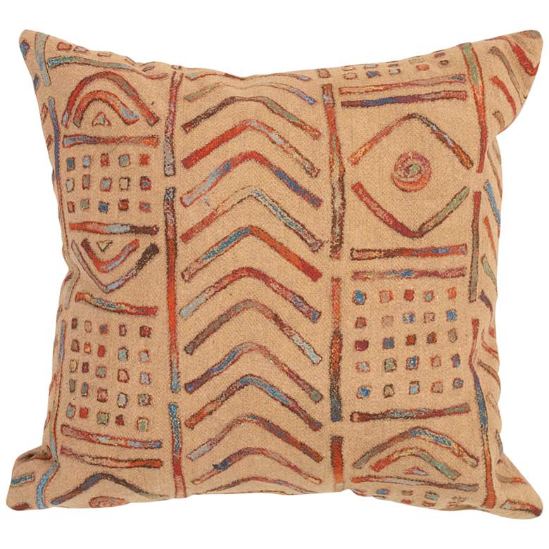 Image 1 Visions III Bambara Multi 20" Square Indoor-Outdoor Pillow