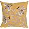 Visions III Bees Honey 20" Square Indoor-Outdoor Pillow