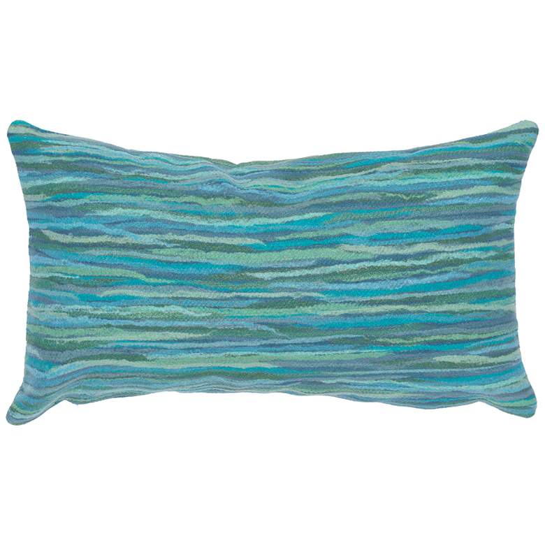 Image 1 Visions III Broken Stripe Pillow Aqua