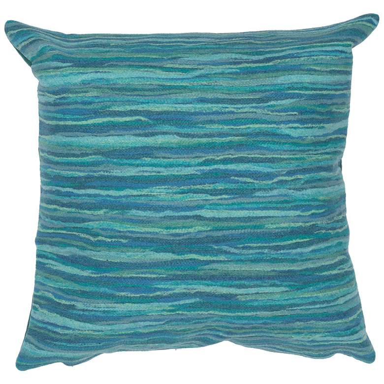 Image 1 Visions III Broken Stripe Pillow Aqua
