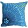 Visions III Cirque Blue 20" Square Indoor-Outdoor Pillow