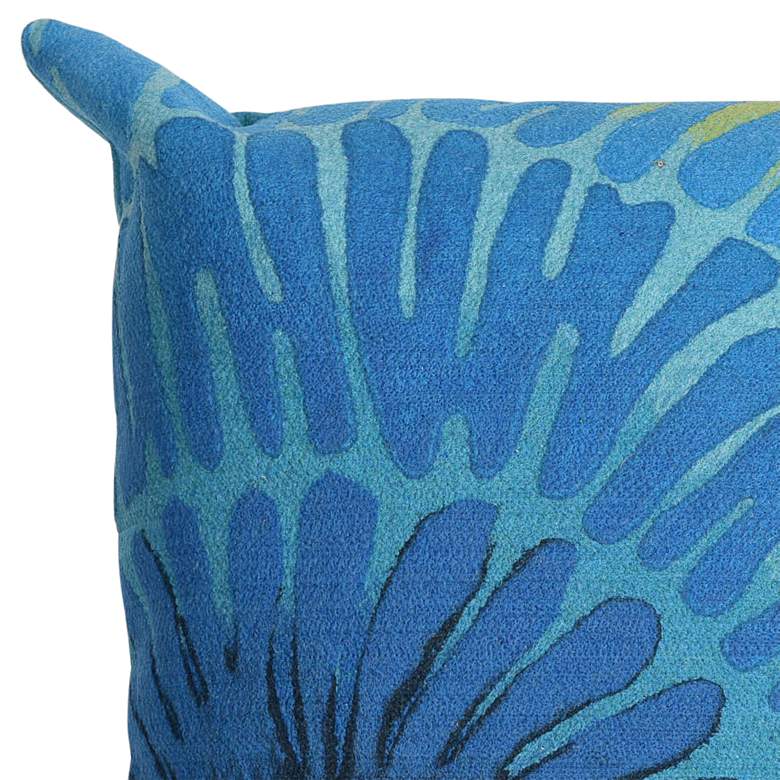 Image 2 Visions III Cirque Blue 20" Square Indoor-Outdoor Pillow more views