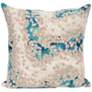 Visions III Elements Blue 20" Square Indoor-Outdoor Pillow