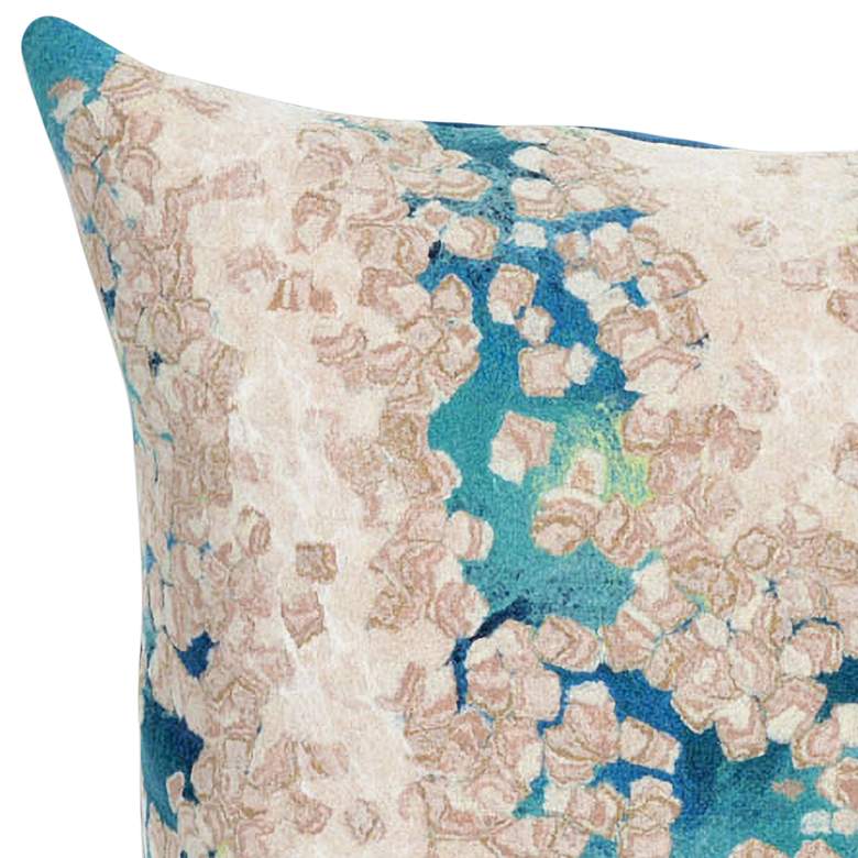 Image 2 Visions III Elements Blue 20" Square Indoor-Outdoor Pillow more views