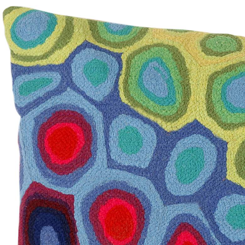 Image 2 Visions III Pop Swirl Red 20 inch x 12 inch Indoor-Outdoor Pillow more views