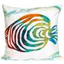 Visions III Rainbow Fish Pearl 20" Indoor-Outdoor Pillow