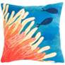 Visions III Reef and Fish 20" Square Indoor-Outdoor Pillow