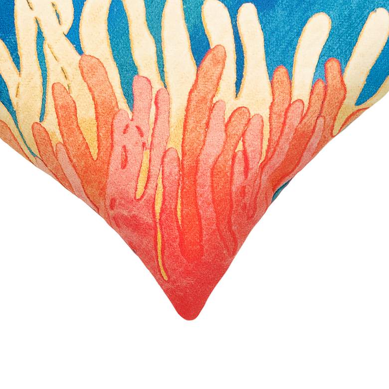Image 2 Visions III Reef and Fish 20" Square Indoor-Outdoor Pillow more views