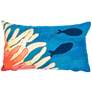 Visions III Reef and Fish 20" x 12" Indoor-Outdoor Pillow