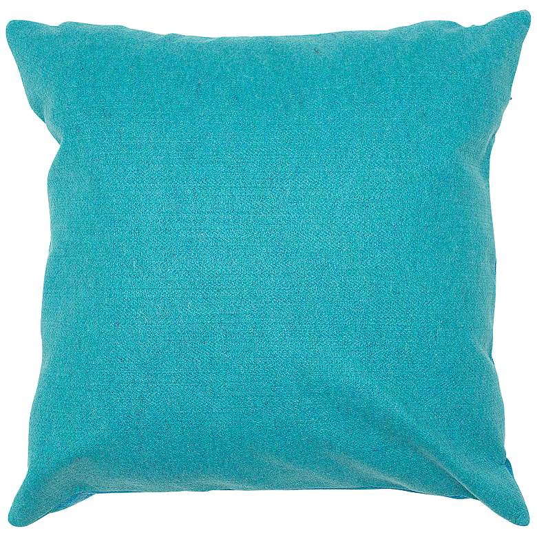 Image 3 Visions III Reef Blue 20 inch Square Indoor-Outdoor Pillow more views