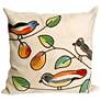 Visions III Song Birds Cream 20" Indoor-Outdoor Pillow
