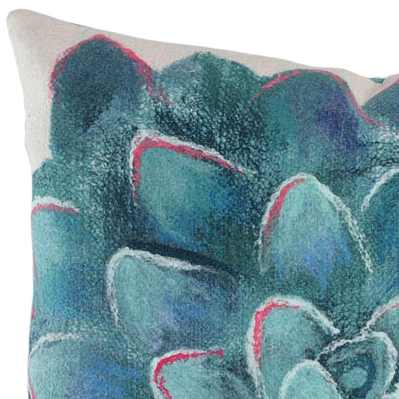 Image 2 Visions III Succulent Ivory 20" x 12" Indoor-Outdoor Pillow more views
