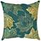 Visions IV Leaf Toss Pillow Forest Green