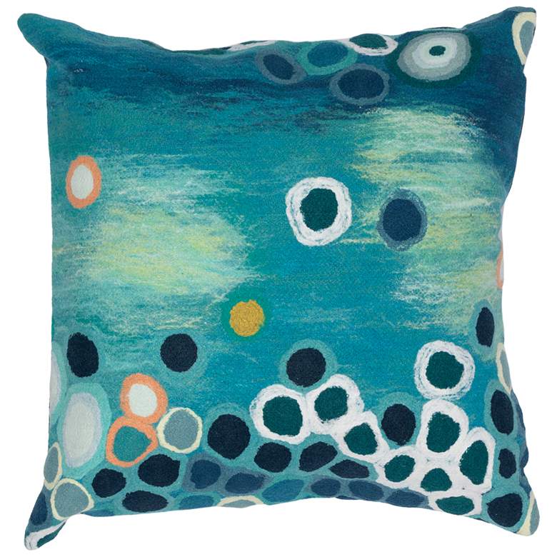 Image 1 Visions IV Sunken Treasure Pillow Aqua