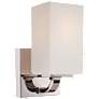 Vista; 1 Light; Vanity Fixture with Etched Opal Glass