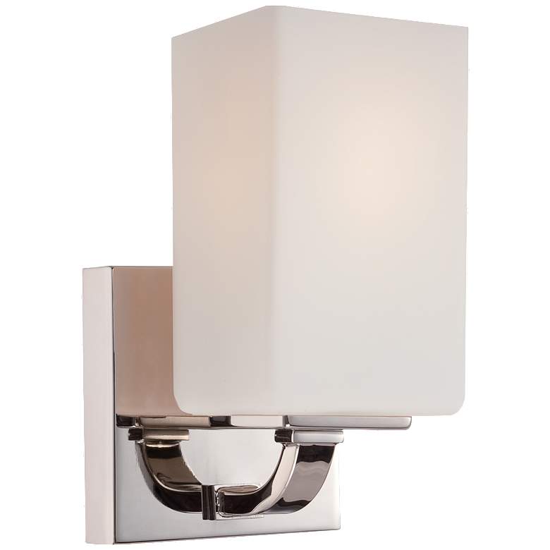 Image 1 Vista; 1 Light; Vanity Fixture with Etched Opal Glass