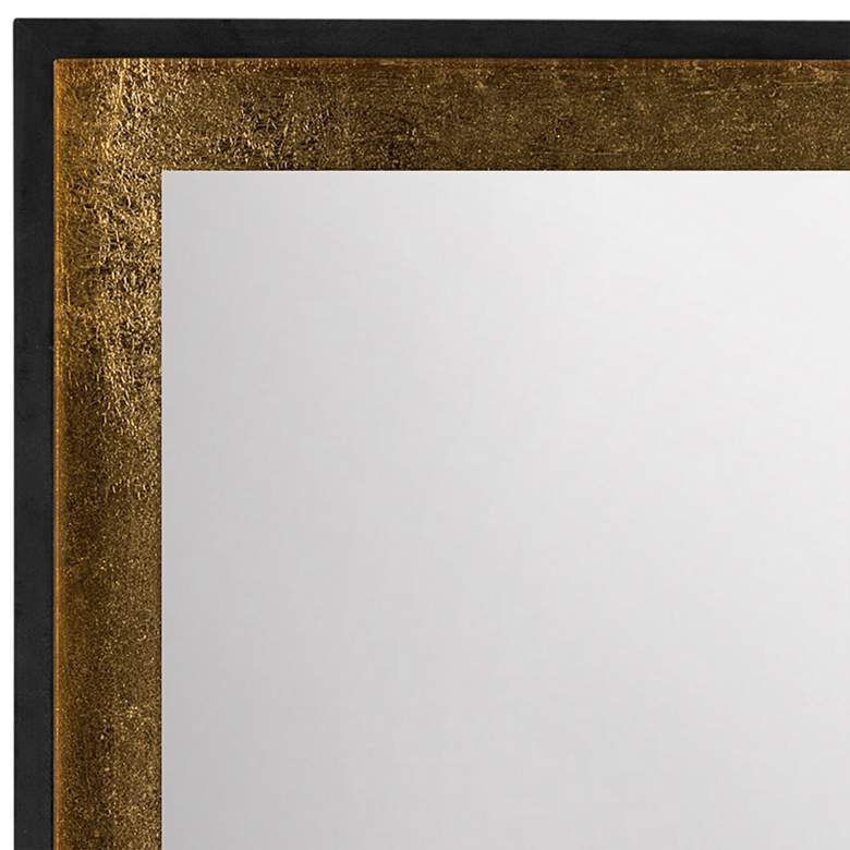 Image 2 Vista 2 Gold Foil and Floating Black 24" x 32" Wall Mirror more views