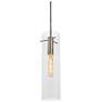1_Vista 4.7" Wide Satin Nickel Pendant With Clear Glass Shade
