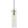 Vista 4.7" Wide Satin Nickel Pendant With Clear Glass Shade