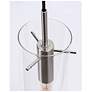 2_Vista 4.7" Wide Satin Nickel Pendant With Clear Glass Shade more views