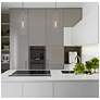 5_Vista 4.7" Wide Satin Nickel Pendant With Clear Glass Shade more views