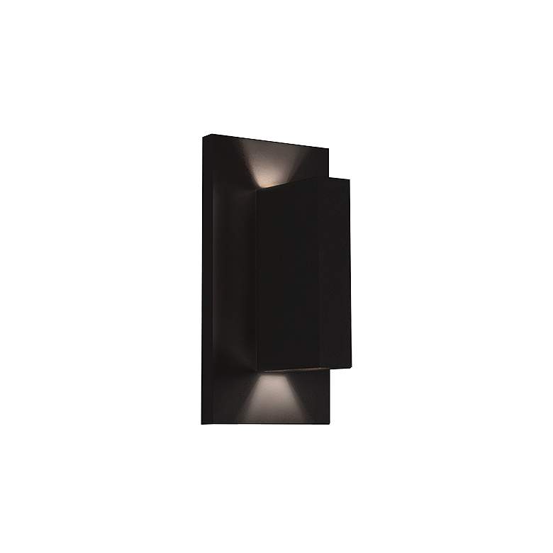 Image 2 Vista 8 3/4" High Black LED Outdoor Wall Light more views