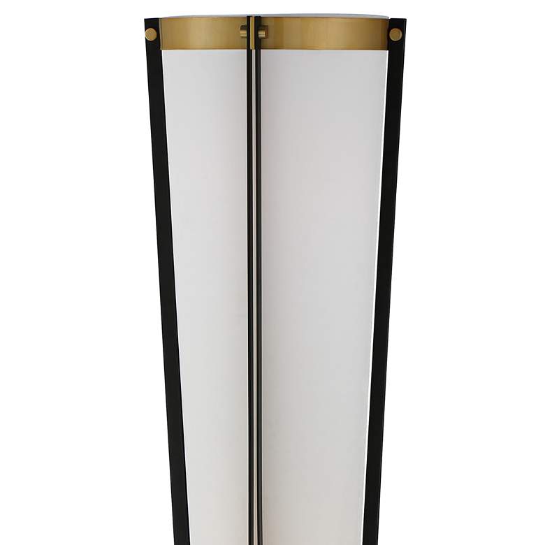 Image 3 Vista Cone 68 inch Brass Gray Torchiere Floor Lamp with Smart Socket more views