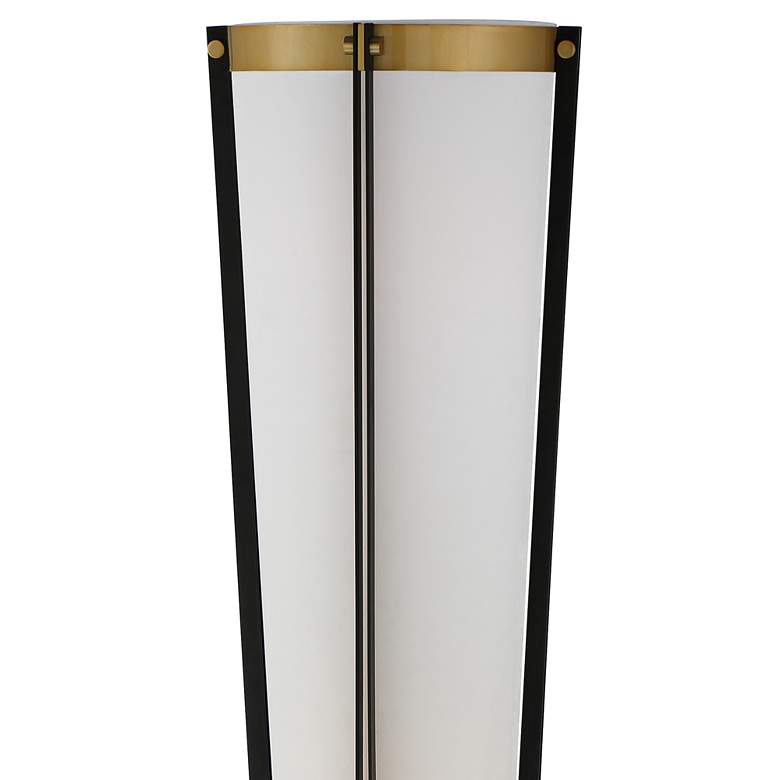 Image 4 Vista Cone 68" Brass Gray Torchiere Floor Lamp with Smart Socket more views