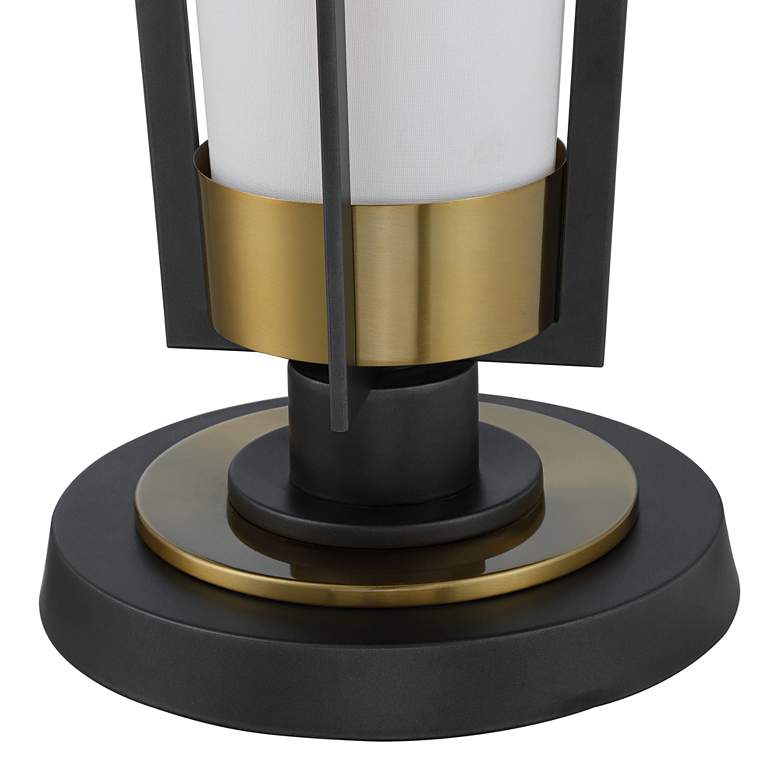 Image 5 Vista Cone 68" Brass Gray Torchiere Floor Lamp with Smart Socket more views