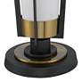 Vista Cone 68" Brass Gray Torchiere Floor Lamp with Smart Socket