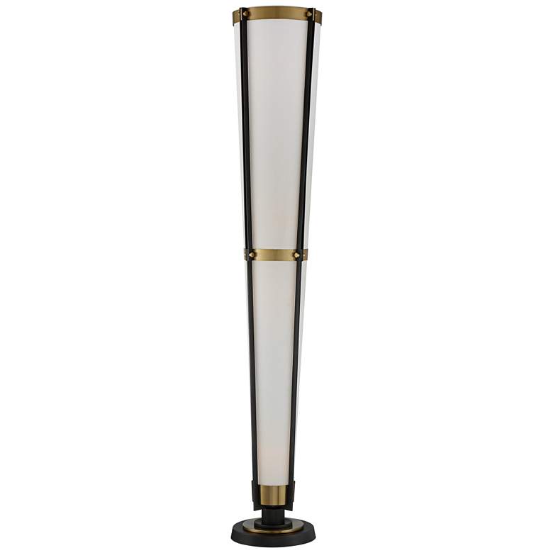 Image 7 Vista Cone 68 inch Brass Gray Torchiere Floor Lamp with Smart Socket more views