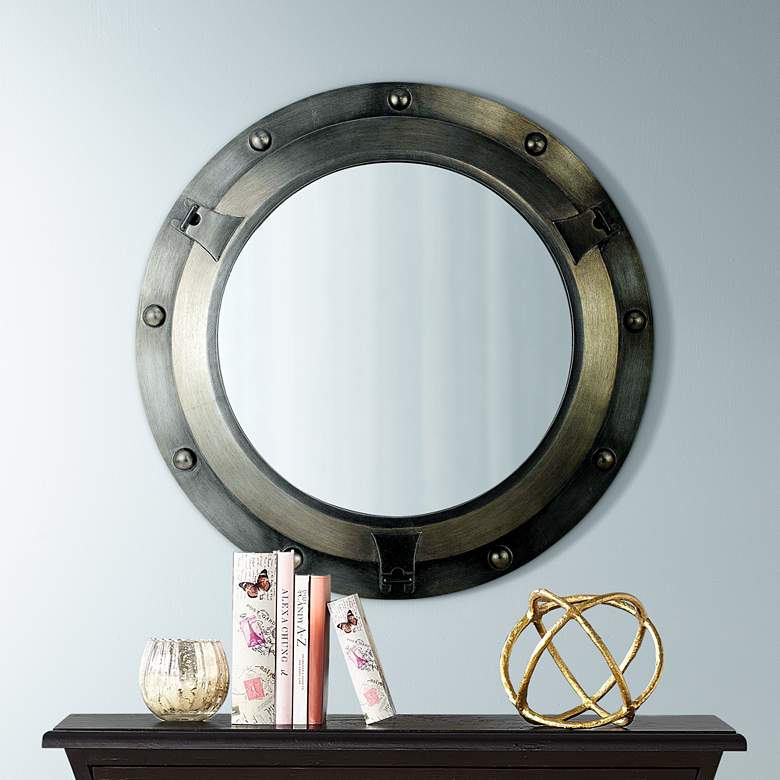 Image 1 Vista Del Mar Antiqued 34 inch High Wall Mirror