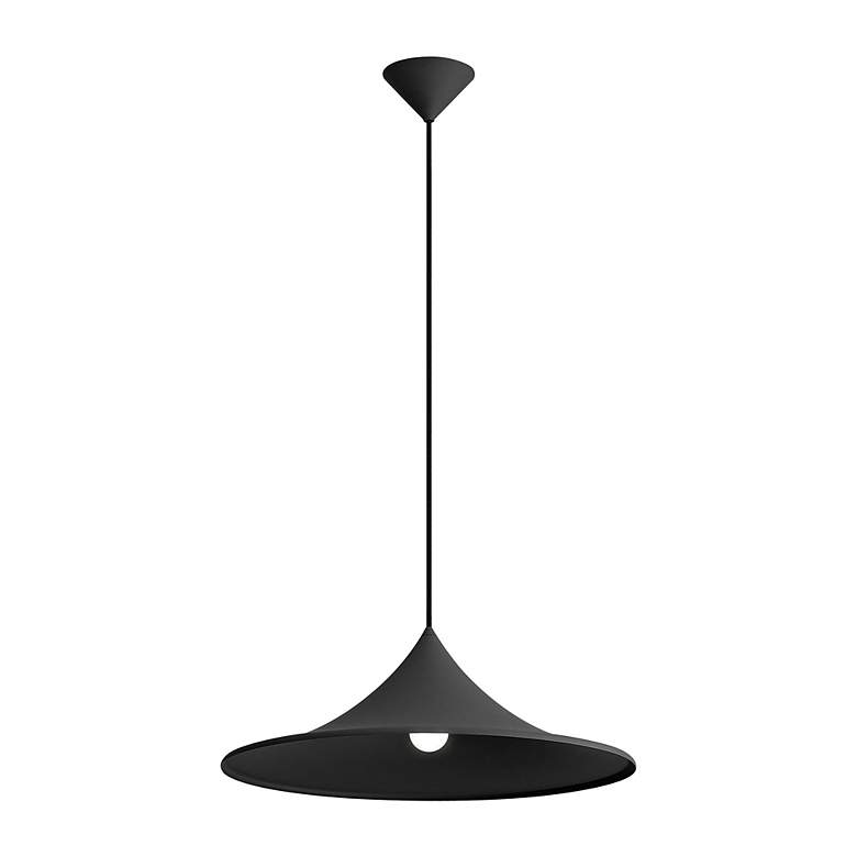 Image 2 Vistara 1-Light Pendant in Sand Black more views
