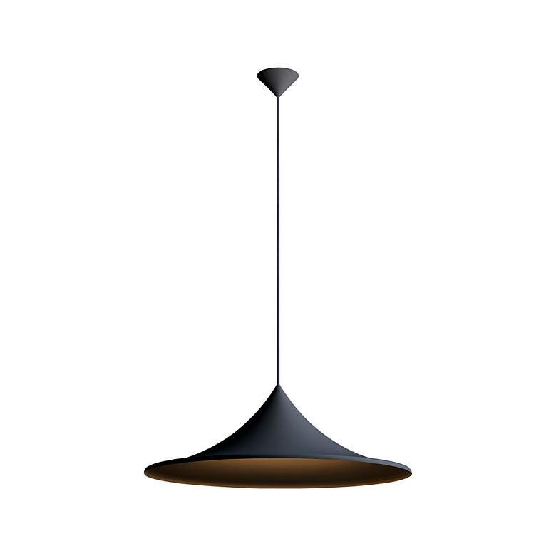 Image 2 Vistara 1-Light Pendant in Sand Black more views