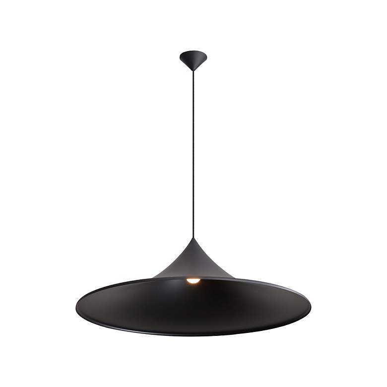 Image 4 Vistara 1-Light Pendant in Sand Black more views
