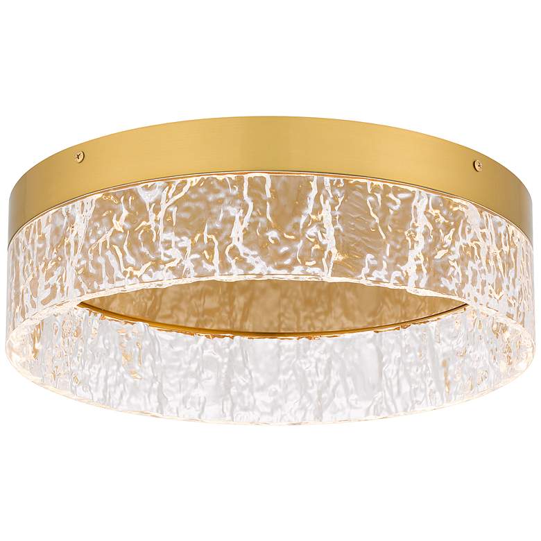 Image 2 Vistaria Integrated LED Brushed Gold Flush Mount