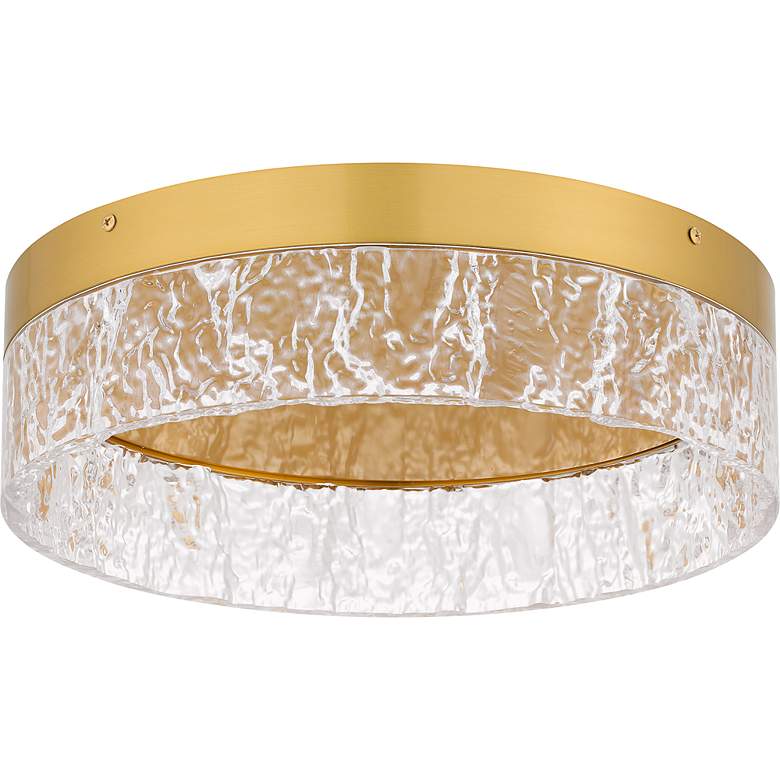 Image 3 Vistaria Integrated LED Brushed Gold Flush Mount more views