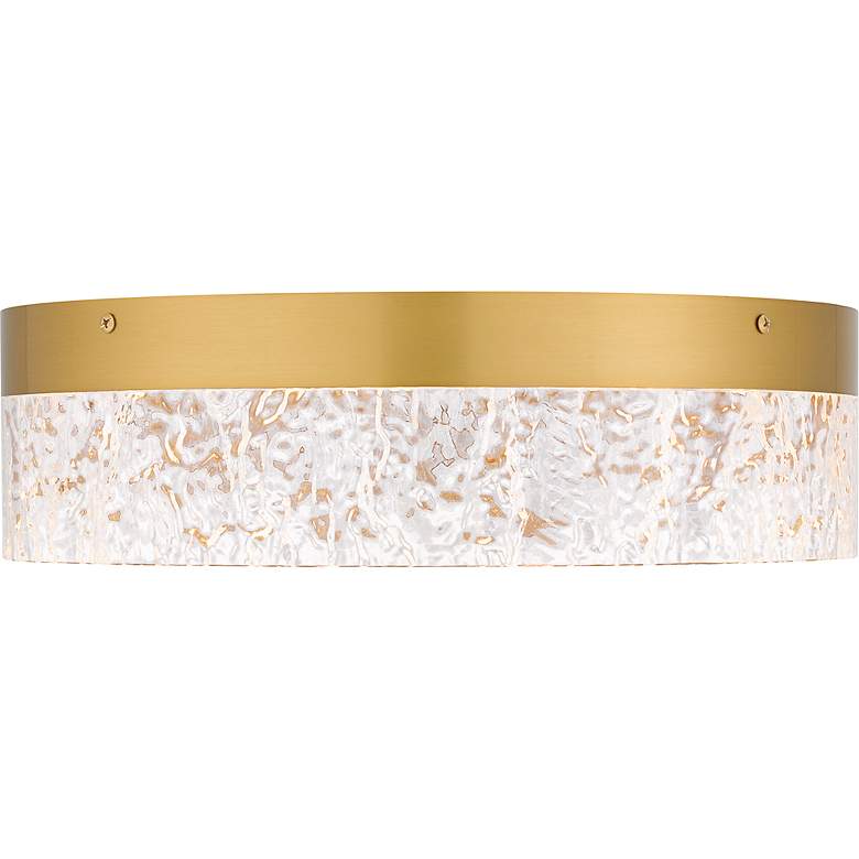 Image 4 Vistaria Integrated LED Brushed Gold Flush Mount more views