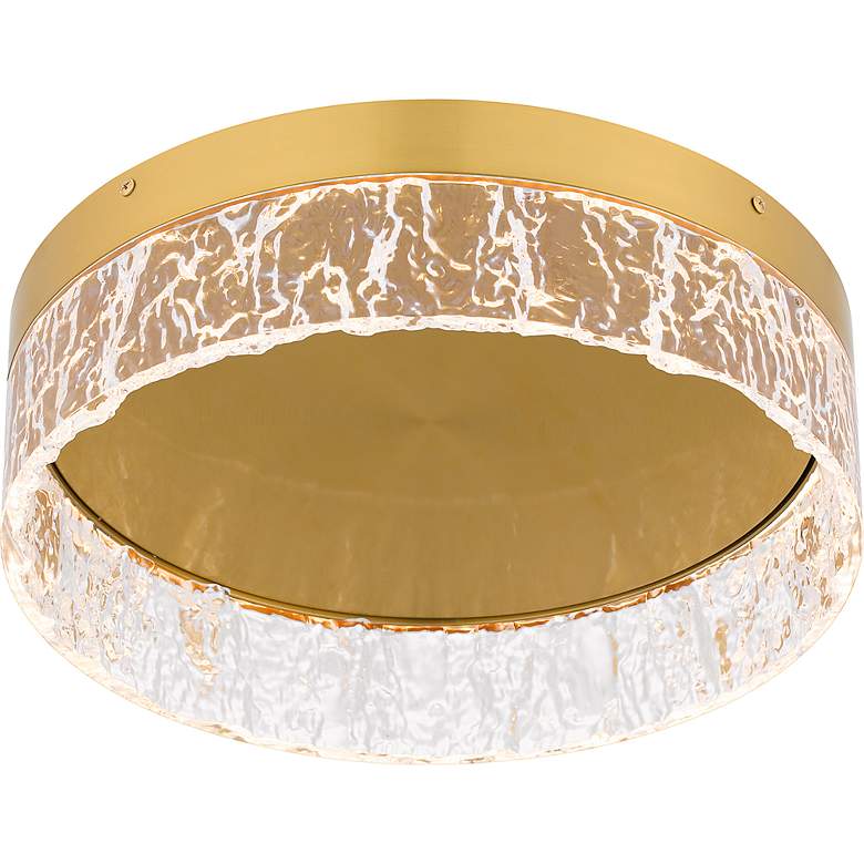 Image 5 Vistaria Integrated LED Brushed Gold Flush Mount more views