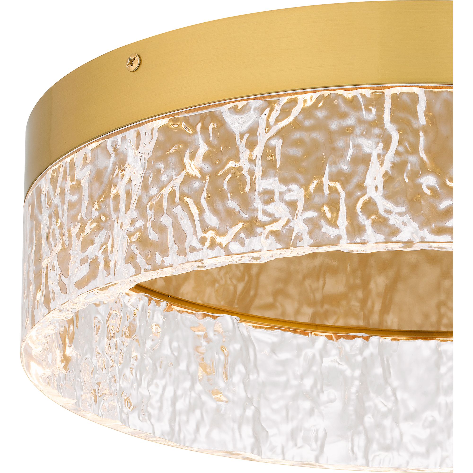 Vistaria Integrated LED Brushed Gold Flush Mount