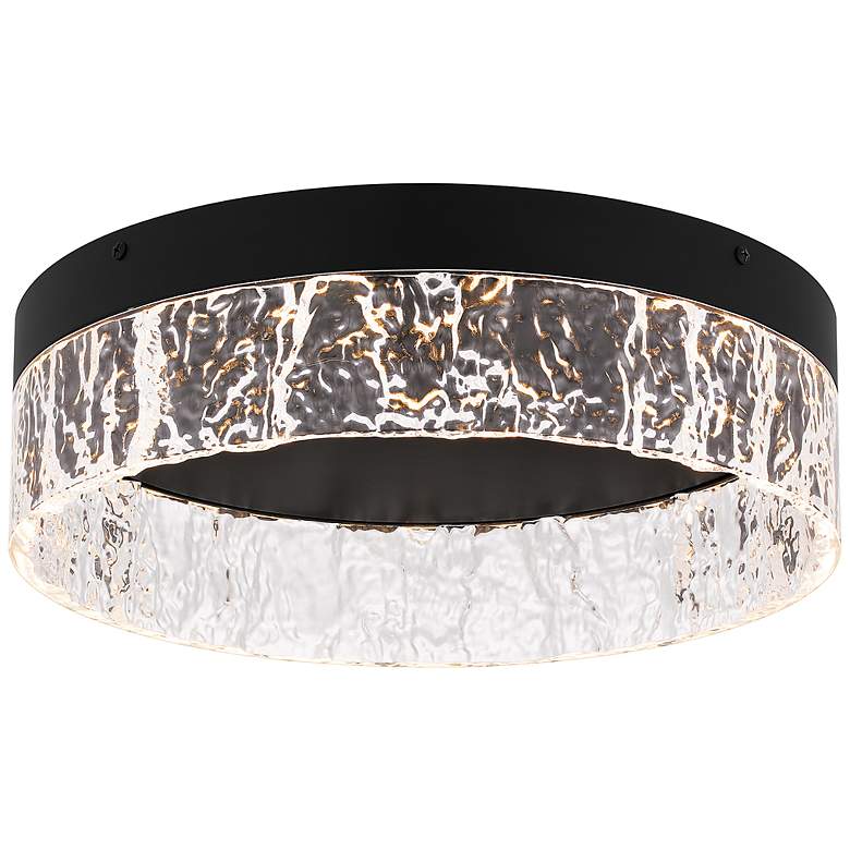 Image 2 Vistaria Integrated LED Matte Black Flush Mount