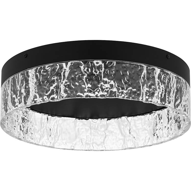 Image 3 Vistaria Integrated LED Matte Black Flush Mount more views