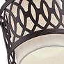 5_Vistaview 1 Light English Bronze Semi-Flush with Oatmeal Shade more views