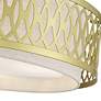 6_Vistaview 4 Light Soft Gold Extra Large Semi-Flush with Oatmeal Shade more views