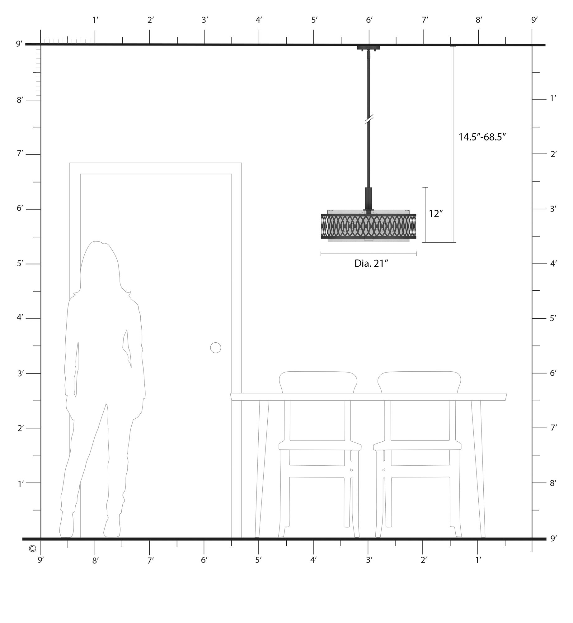 Vistaview 4 Light Soft Gold Pendant Chandelier with Oatmeal Shade