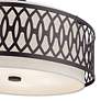 6_Vistaview 5 Light English Bronze Pendant Chandelier with Oatmeal Shade more views