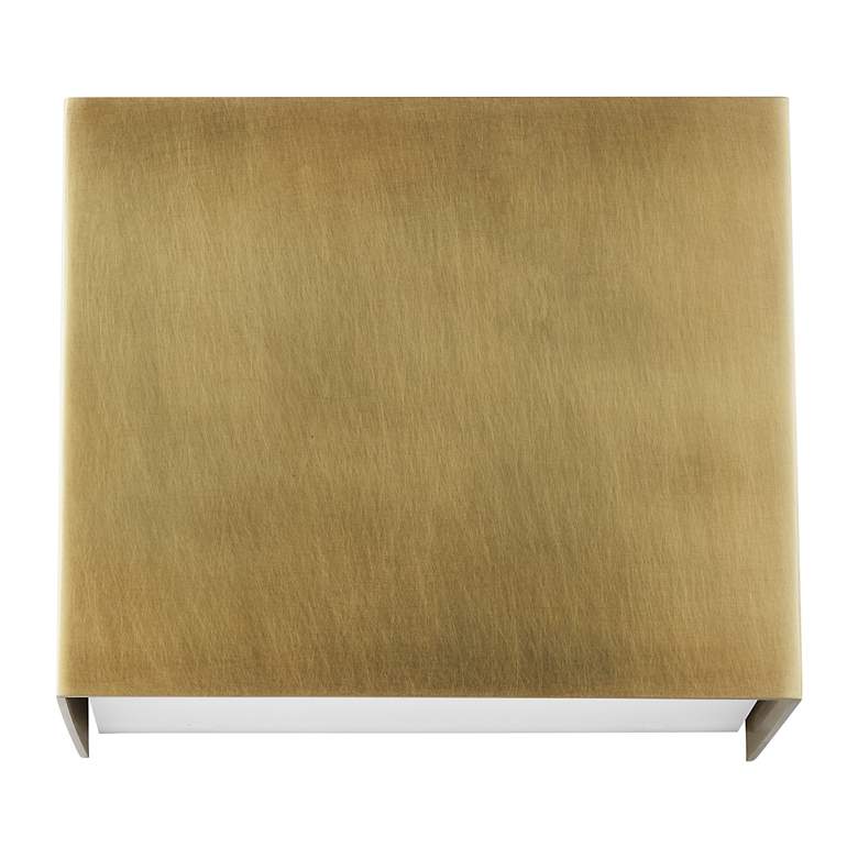 Image 2 Visual Comfort 5" High Brompton Brass LED Wall Sconce more views
