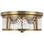 1_Visual Comfort Alec 13" Wide Burnished Brass 2-Light Ceiling Light