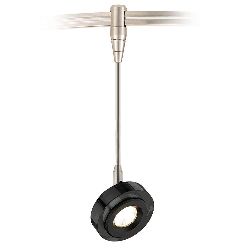 Image 1 Visual Comfort and Co. Brim Black LED Monorail Mini Pendant